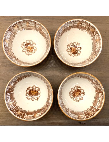 Kommetje / spoelkom – Societe Ceramique Maestricht – décor MARINE met Aziatisch tafereel