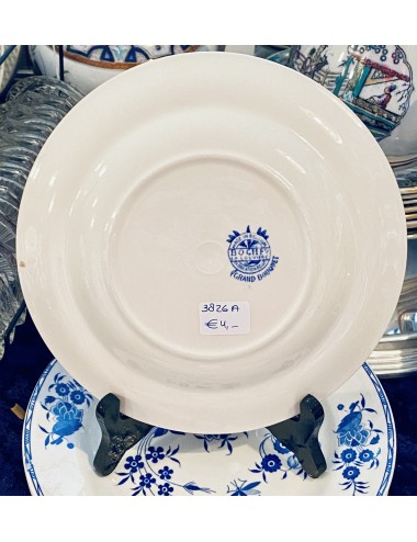 Ontbijtbord / breakfast plate - Boch - décor GRAND BOUQUET blauw