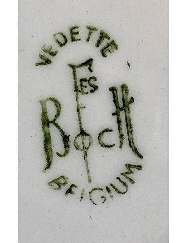 Diep bord / soepbord - Boch F'es (Boch Frères) - model VEDETTE - décor ORCHIDEE