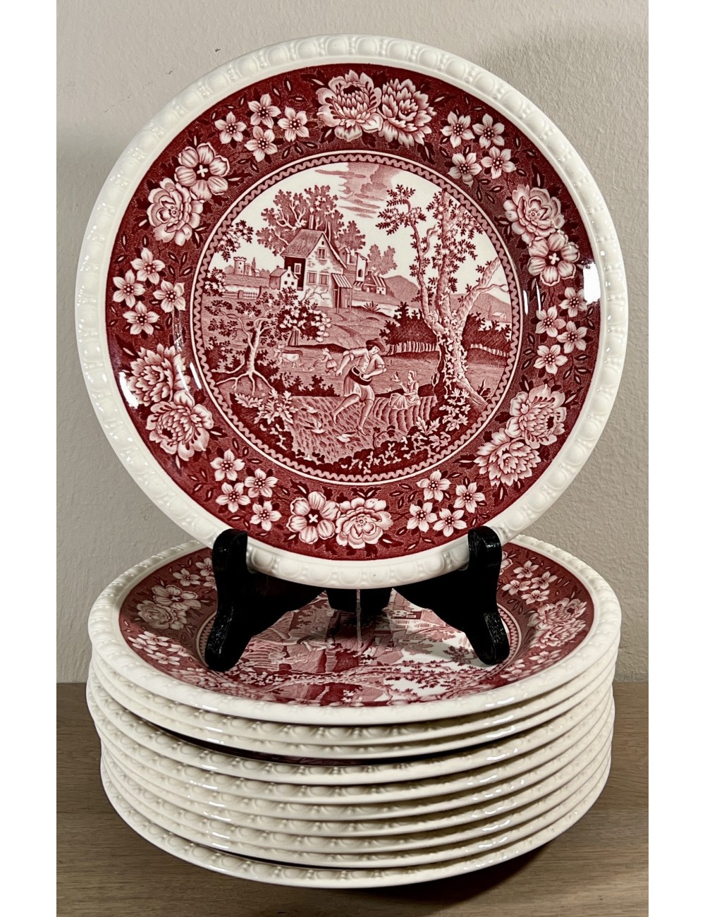 Ontbijtbord / Dessertbord - Villeroy & Boch - décor RUSTICANA rood