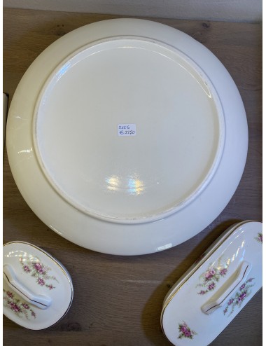 Lampshade bowl - Petrus Regout - décor DOUBLE ROSES.