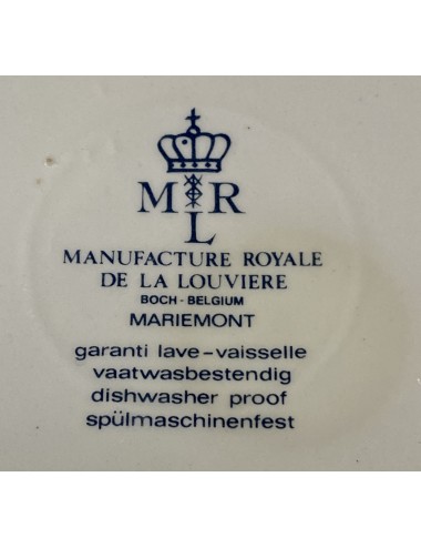 Dekschaal / Terrine - MLR - Boch - décor MARIEMONT met dekselknop in roos-vormgeving