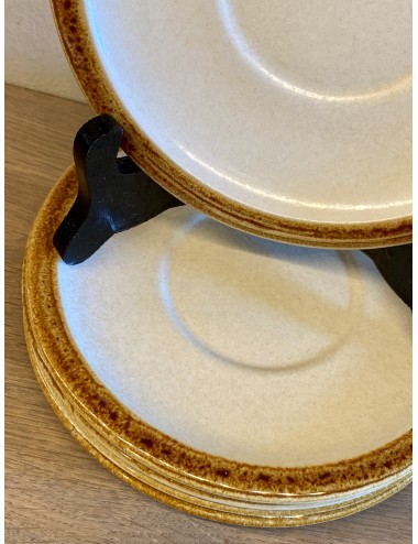 Saucer / dish - Boch - décor VESUVE in brown and beige