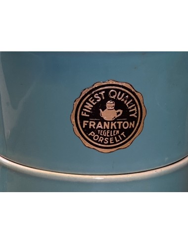 Koffiekop met filter en deksel - Frankton Tegelen Porselit - originele sticker