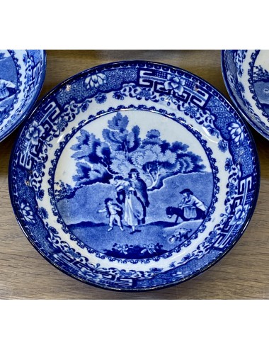 Saucer - only marked with a number 70 - décor in blue/ transferware