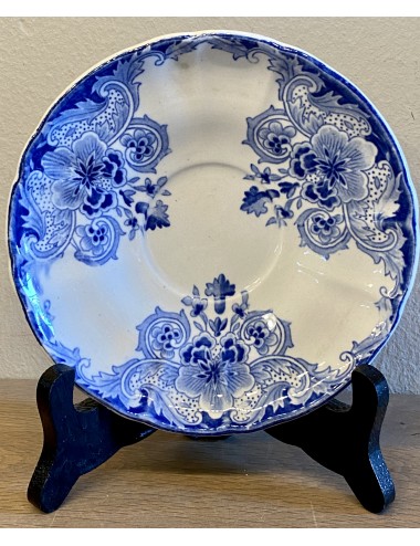 Saucer - Boch - décor DORDRECHT in blue - probably from a mocha cup