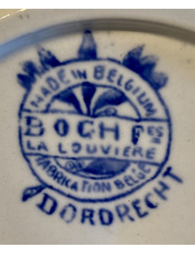 Onderschotel / schotel - Boch - décor DORDRECHT in blauw - waarschijnlijk van een mokkakopje