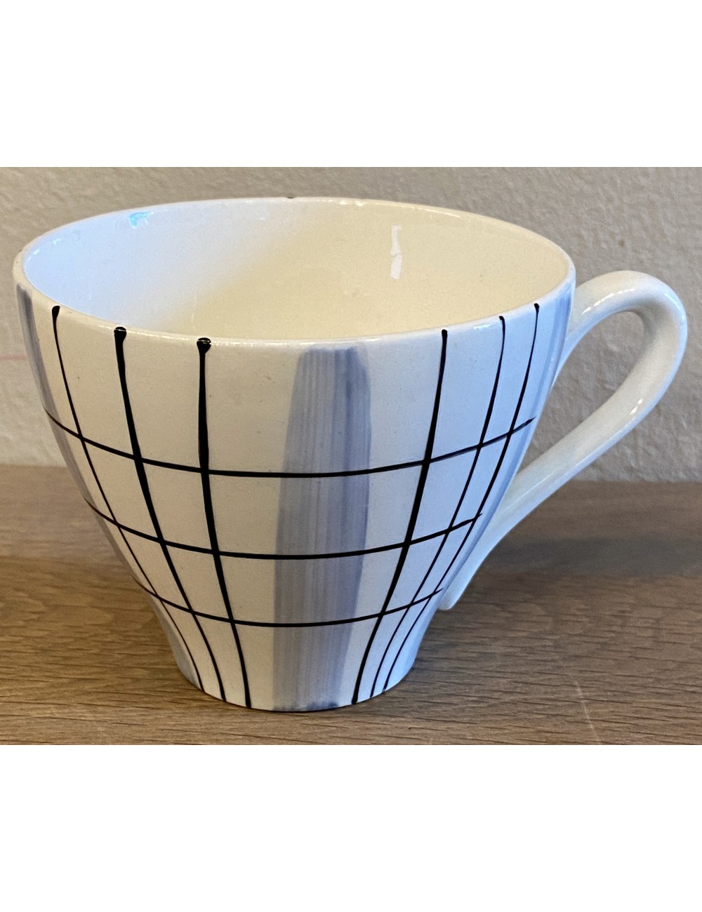 Cup - unmarked but Petrus Regout - model JOLANDA (?) executed in gray-blue