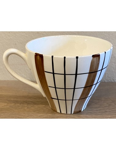 Cup - unmarked but Petrus Regout - model JOLANDA (?) executed in brown