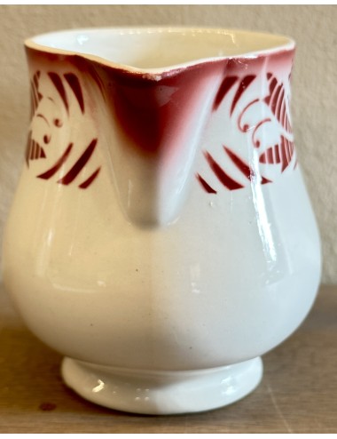 Milk jug - Boch - size 0 - spritz decor in red