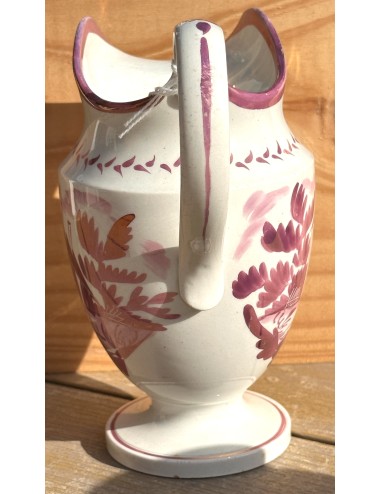 Melkkannetje / Cream jug - Sunderland lustreware/pink lustreware - ca. 1820-1825 - cottage design