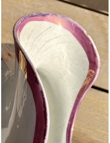 Melkkannetje / Cream jug - Sunderland lustreware/pink lustreware - ca. 1820-1825 - cottage design