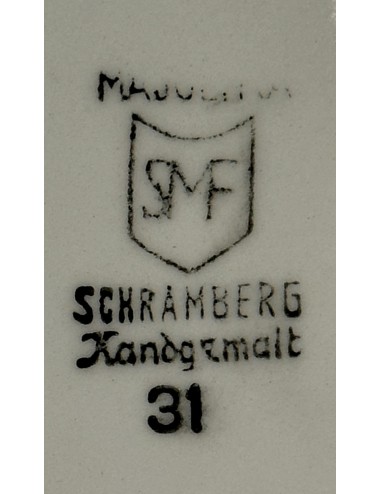 Bonbonschaaltje - Schramberg - model nr. 31 met rieten hengsel