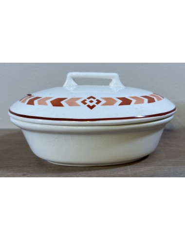 Soap dish - Societe Ceramique Maestricht - version in tight brown décor