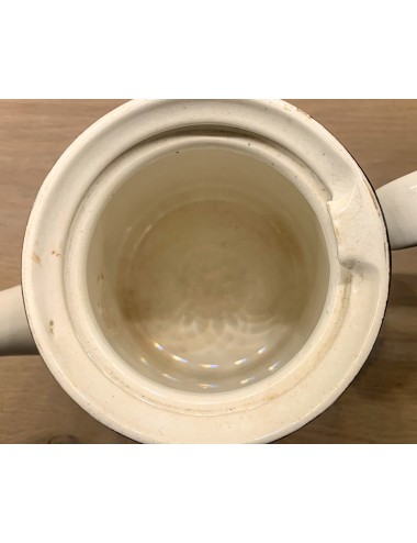 Koffiepot - Société Céramique Maestricht - décor OLGA grijs-bruin - model Leonie