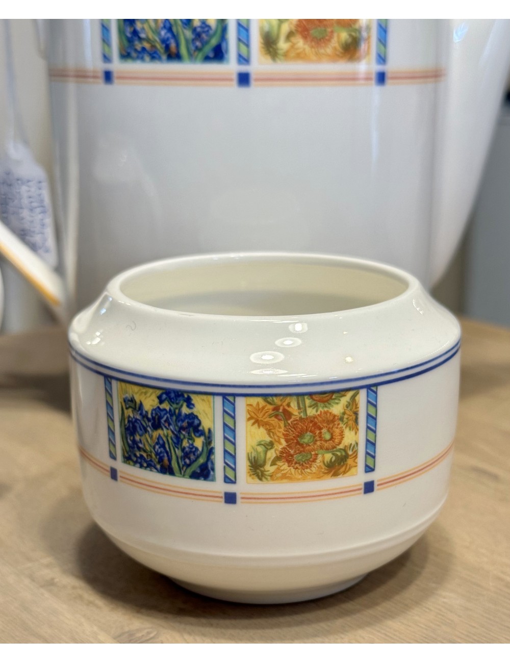 Sugar bowl (without lid) - Villeroy & Boch - décor VINCENT 1890-1990 - specially made for Douwe Egberts