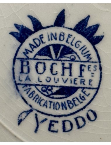 Diep bord / Soepbord / Pastabord - Boch - décor YEDDO in blauwe uitvoering