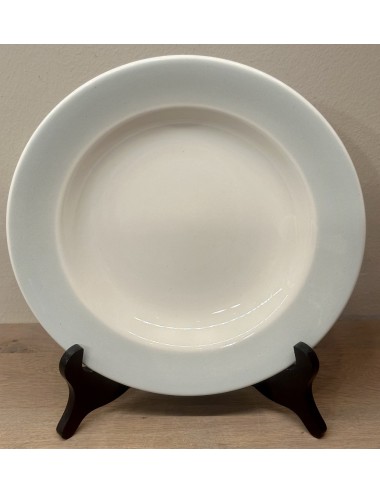 Deep plate / Soup plate / Pasta plate - marked with a triangle (Hungarian?) - décor with a light gray border
