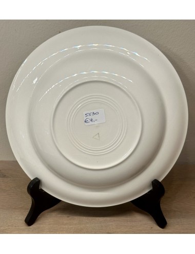 Deep plate / Soup plate / Pasta plate - marked with a triangle (Hungarian?) - décor with a light gray border