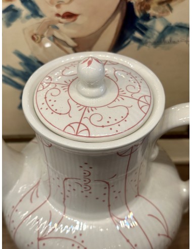 Coffee pot - Boch - décor COPENHAGUE in red/pink design
