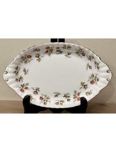 Small plate - oval model with small ears - Royal Albert - décor WINSOME