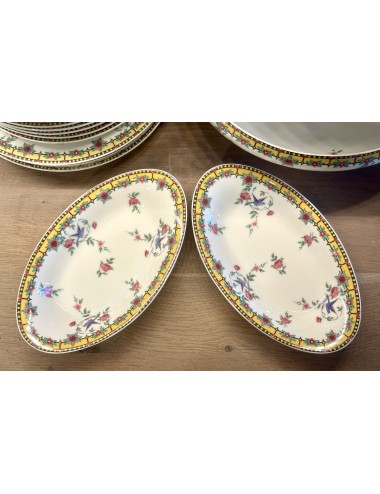 Sour dish / Ravier - Limoges B & Cie (Balleroy) - décor in yellow - made for/sold by A. Tytgad Vanderstraeten