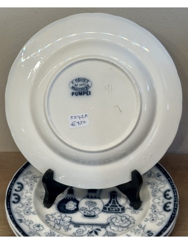 Dinner plate / Dining plate - Petrus Regout - décor POMPEI in flowing blue