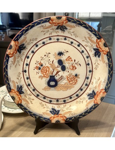 Rice dish / Plate - large round model - Petrus Regout - décor PERSIAN