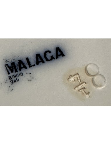 Dinerbord / Eetbord - Petrus Regout - décor MALAGA in vloeiblauw