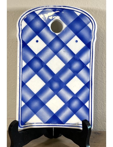 Breakfast board / Cutting board - Boch - décor in blue stripes/gas motif