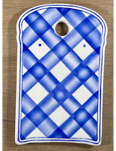 Breakfast board / Cutting board - Boch - décor in blue stripes/gas motif