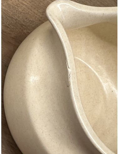 Milk jug - fairly large model - Boch - décor VESUVE (1977) in brown/cream ceramic