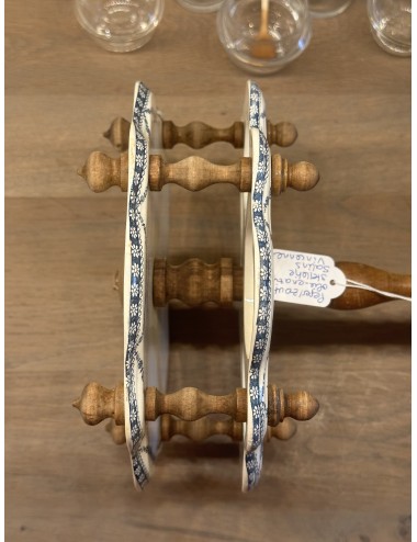 Peper-Zout-Olie stelletje - 5-delig - gemerkt Vincennes Salins - Terre de Fer - uitgevoerd met twee aardewerk houders
