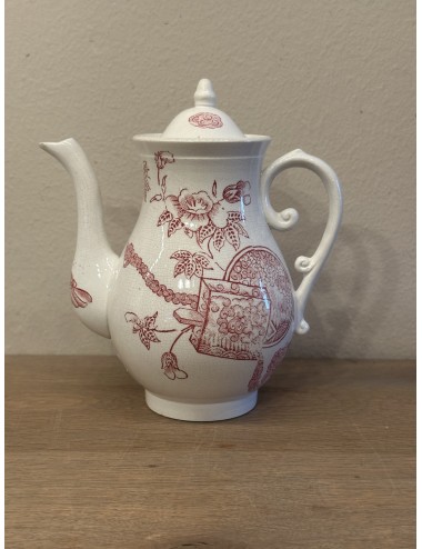 Coffee pot - from children's service - Mouzin LeCat - Nimy - décor in red