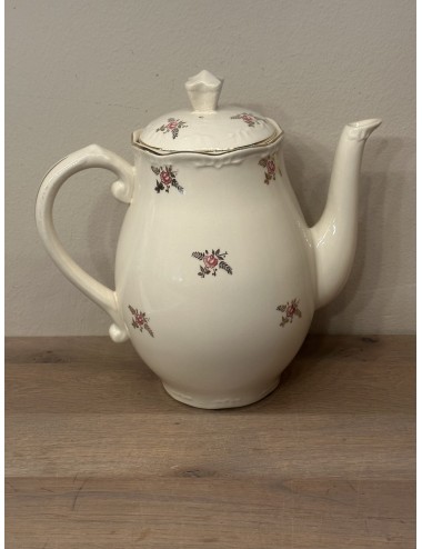 Coffee pot - unmarked but Boch - shape CAPRI - décor SUZON of small pink flowers with golden sprigs