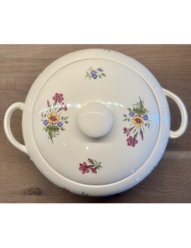 Tureen / Deck dish - Mosa 5-arches (1940-1950) - décor of flowers in different colors