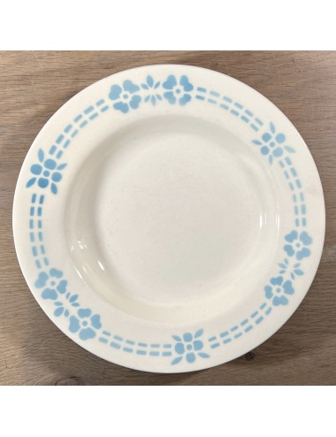 Deep plate / Soup plate / Pasta plate - Torgau - décor with azure blue flowers