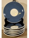 Saucer / Dish - Torgau - décor in dark blue with white centerpiece