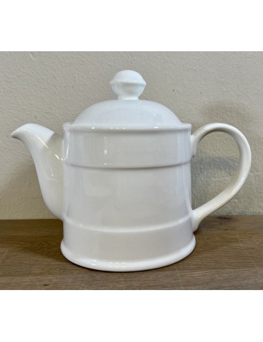 Coffee pot / Teapot - smaller model - Villeroy & Boch - décor in cream / white with bands