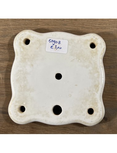 Cover plate / Back plate - white porcelain - said to be for a gas lamp oid.