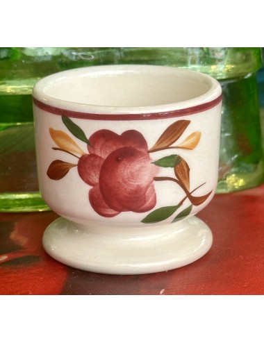 Egg cup - Boch - décor with brown/red/green decoration