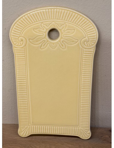 Sandwich board / Cutting board - Royal Boch - executed in yellow color with decorations on the edge