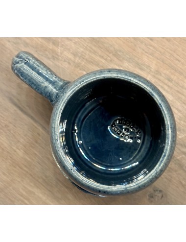 Beer mug - handmade by A. Noseda of Kuurne - marked inside bottom - blue model