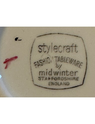 Bonbon dish / Plate - square, curved model - Midwinter, Staffordshire - STYLECRAFT Fashion