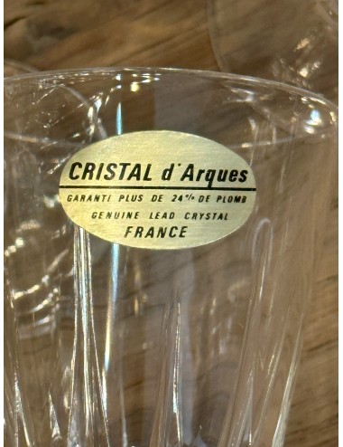 Glazen op voet - loodkristal, 6 stuks, klein model - Cristal d'Arques (Frankrijk) - model VERSAILLES 7