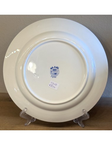 Plate - round model - Boch - décor DUX in bright blue