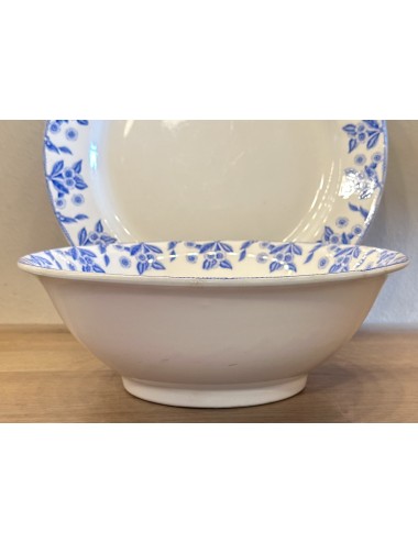 Salad bowl / Bowl - Boch - décor DUX in bright blue design