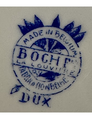 Saladeschaal / Kom - Boch - décor DUX in helderblauwe uitvoering