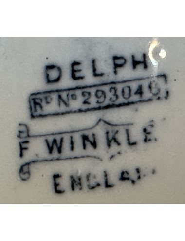 Dinerbord / Eetbord - Winkle (England) - décor DELPH uitgevoerd in blauw