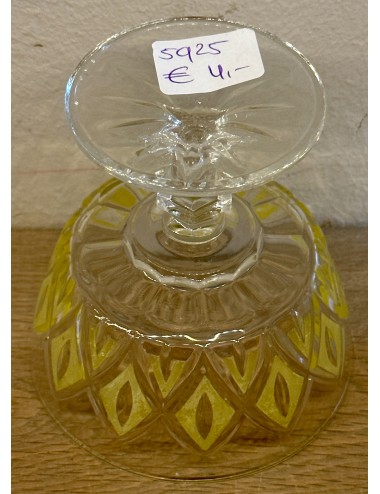 Ijscoupe / Schaaltje - VMC Reims (Verreries Mécanques Champenoises) - in geel uitgevoerd glas